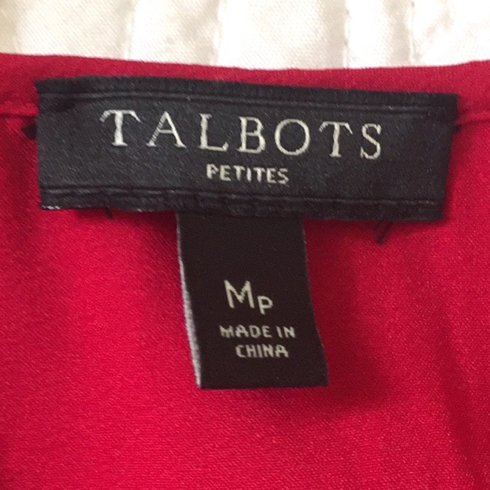 Talbots Floral Lace Overlay Top - Picture 8 of 16